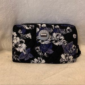 RFID Turnlock Wallet - Frosted Floral